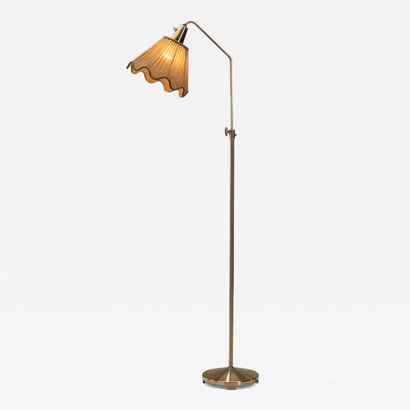  Asea Model E1750 Brass Floor Lamp for ASEA Sweden Mid 20th Century