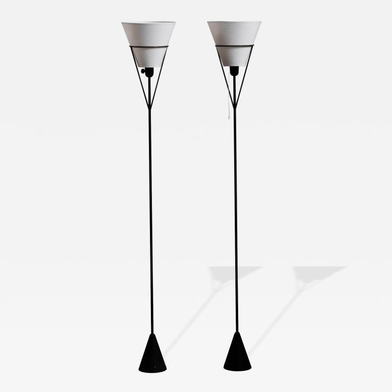 Asea Pair of Carl Aub ck floor lamps for ASEA