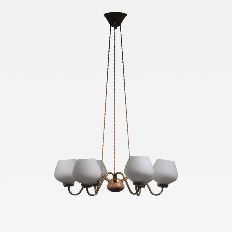  Asea Scandinavian Modern six arm chandelier