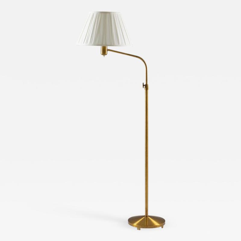  Asea Swedish Modern Midcentury Floor Lamp in Brass by ASEA 1940s