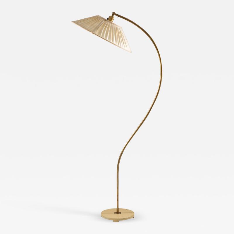  Asea Swedish Modern Midcentury Floor Lamp in Brass by ASEA 1940s