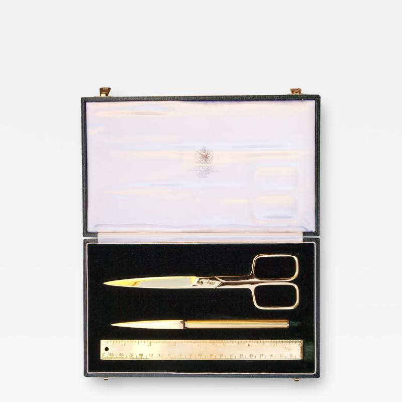  Asprey Asprey Co 1970s Gold Desk Set