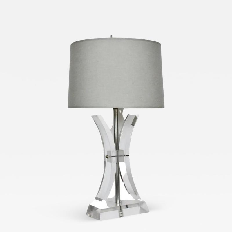  Astrolite Herb Ritts for Astrolite Clear Acrylic Table Lamp 1970s