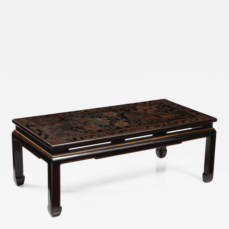  Atelier Midavaine Paris JAPANNED LACQUERED LOW TABLE BY ATELIER MIDAVAINE