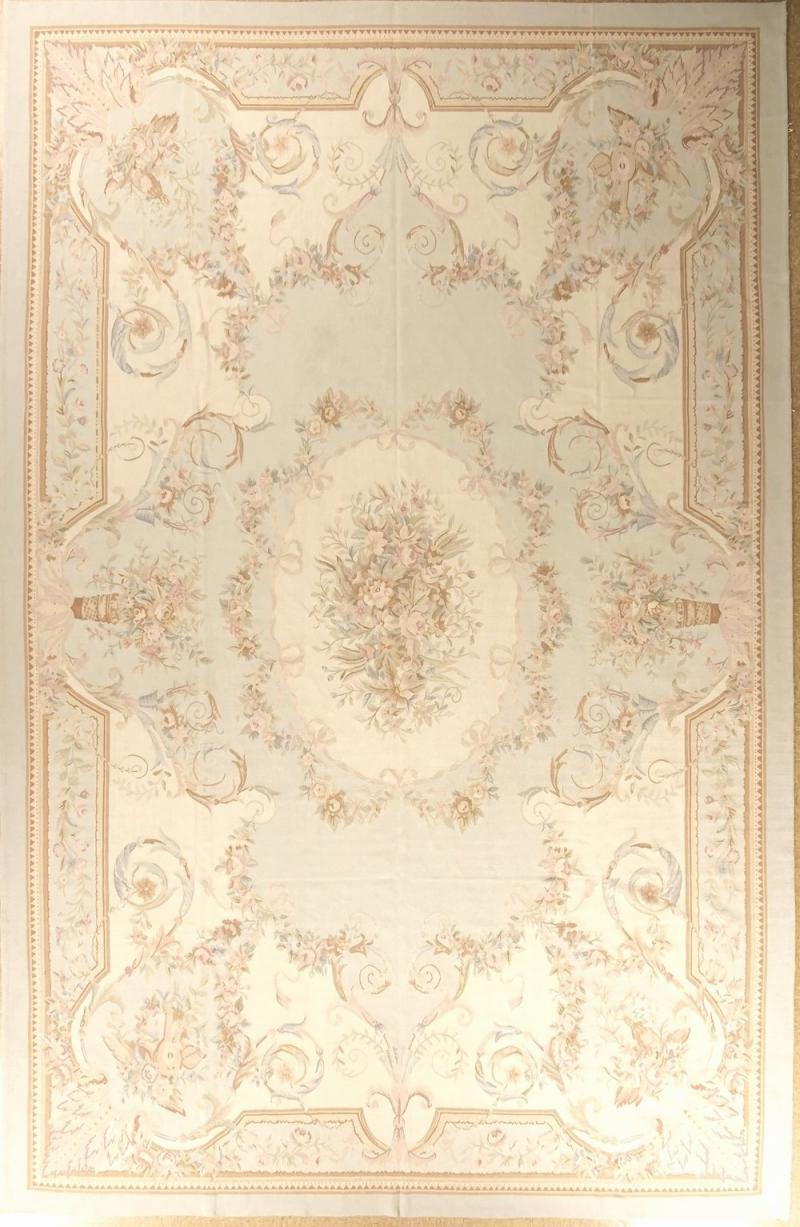  Aubusson 11 11 x 18 2 Aubusson Carpet 1108 Blue