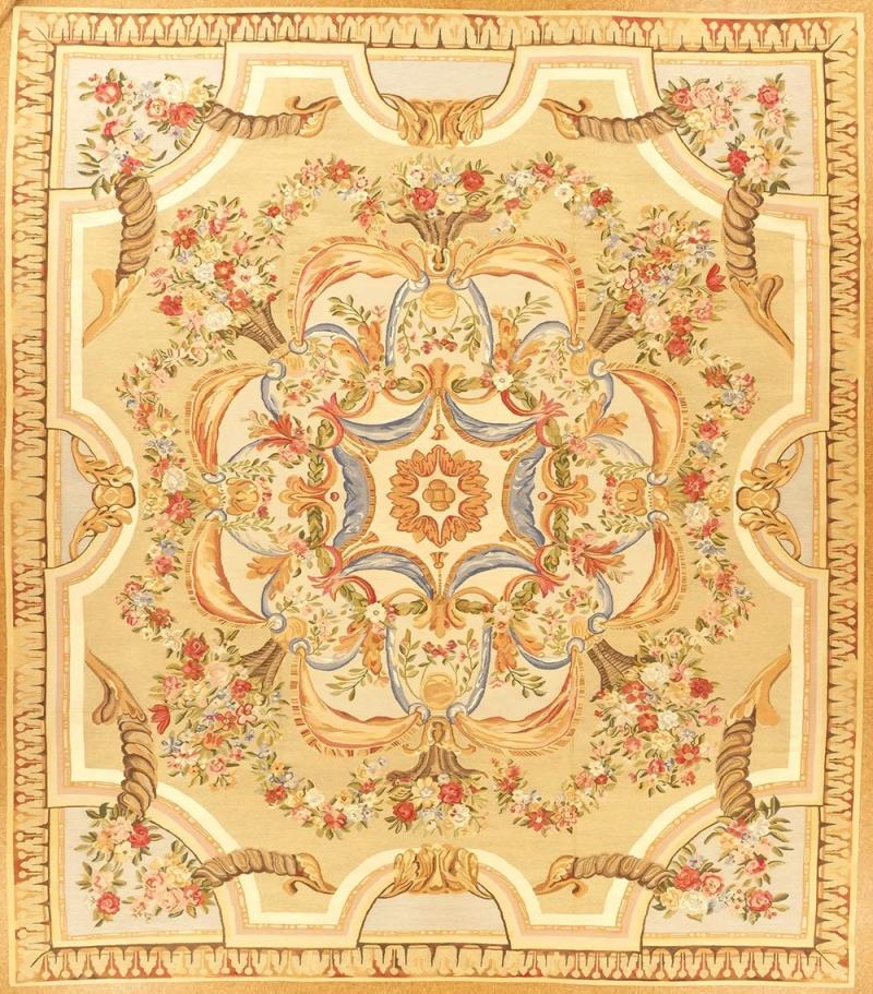 Aubusson 13 11 x 15 9 Abadjian Aubusson Carpet 908