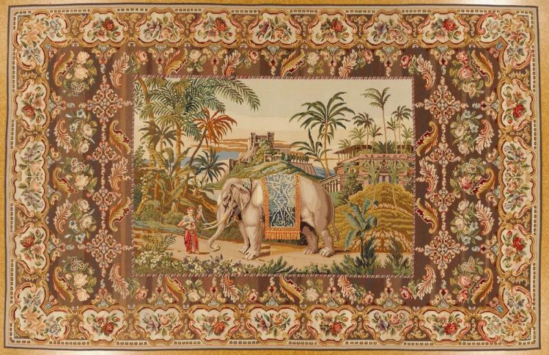  Aubusson 9 1 x 14 1 Bessarabian Tapestry Floor Carpet