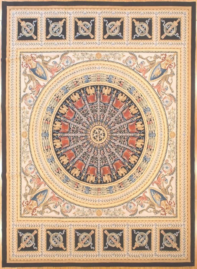  Aubusson 9 9 x 13 5 Aubusson Rug 254 B