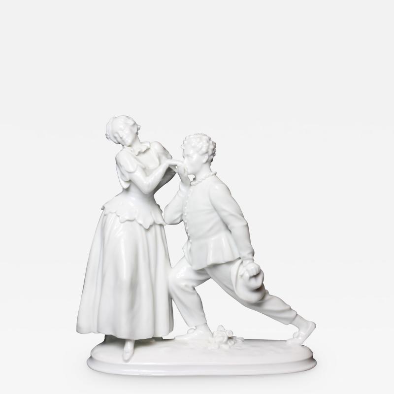  Augarten Porcelain Factory Augerten Vienna Figurine Italian Comedy The Servant of Two Masters Austria