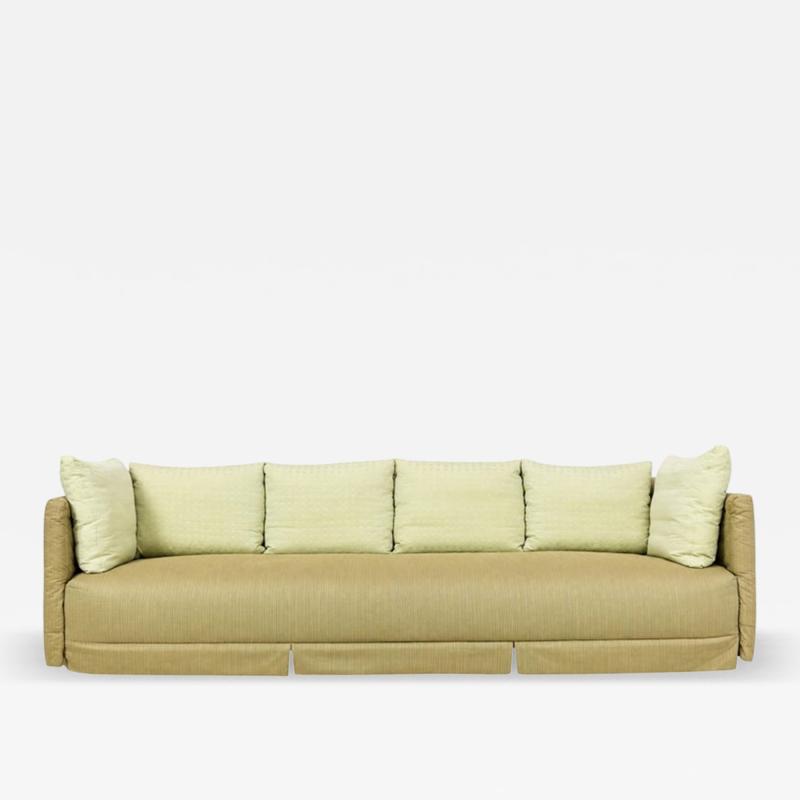 B B Italia 1985 B B Italia Ottomama Four Seat Sofa in Silk Upholstery Italian Modern