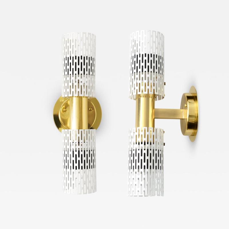  B hlmarks AB Bohlmarks A PAIR OF HARALD NOTINI DESIGNED SCONCES FOR B HLMARKS SWEDEN 1940 50 B 