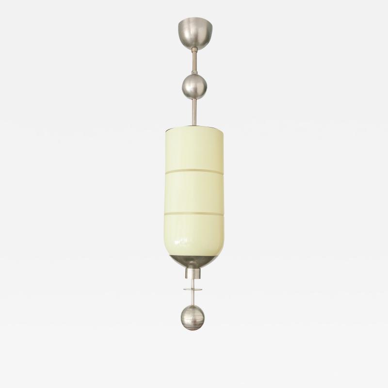  B hlmarks AB Bohlmarks BOHLMARKS SWEDISH ART DECO PENDANT WITH CAPSULE SHAPED GLASS SHADE