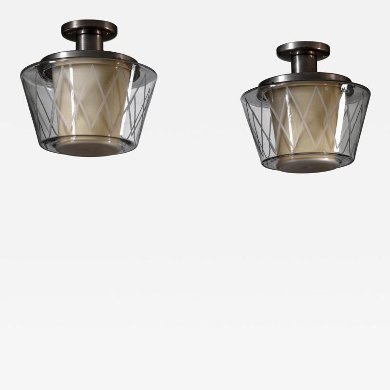 B hlmarks AB Bohlmarks Pair of B hlmarks ceiling lamps