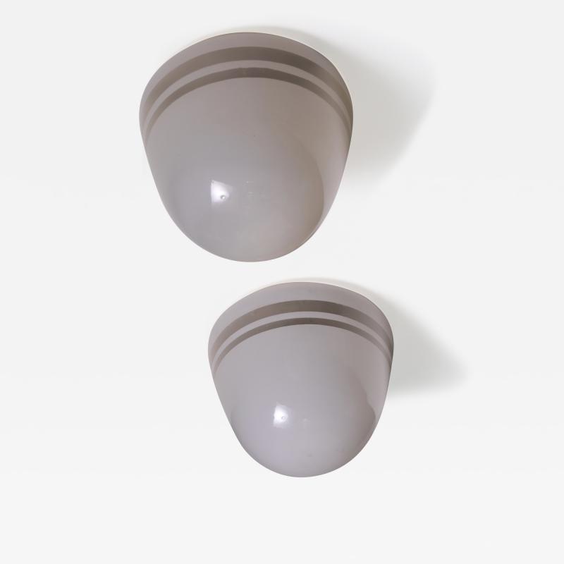  B hlmarks AB Bohlmarks Pair of B hlmarks glass ceiling lamps