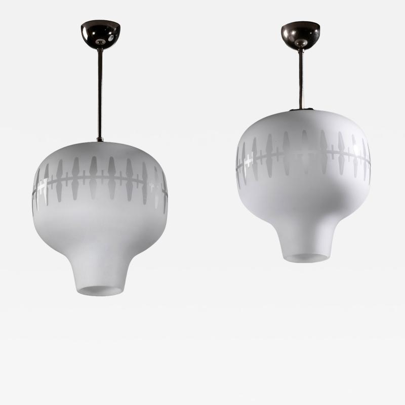  B hlmarks AB Bohlmarks Pair of B hlmarks pendant lamps