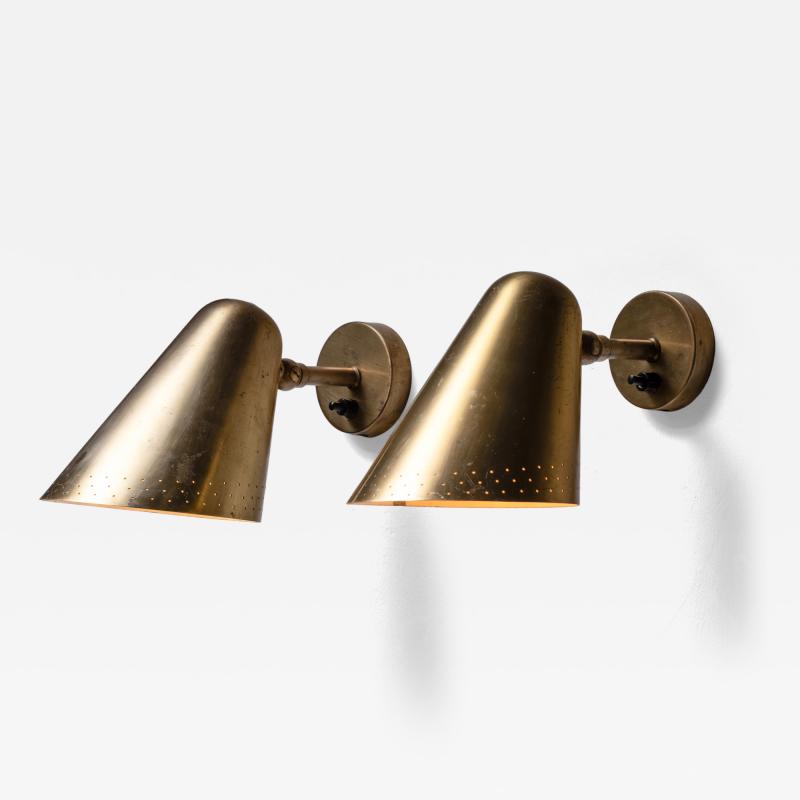  B hlmarks AB Bohlmarks Pair of Harald Notini wall lamps for B hlmarks