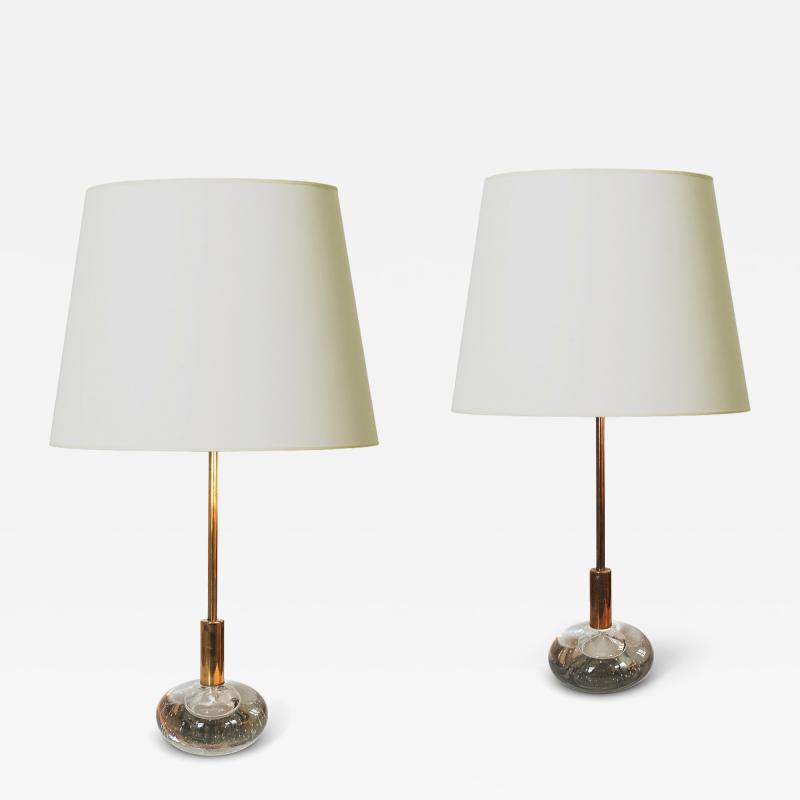  B hlmarks AB Bohlmarks Pair of Table Lamps by Harald Notini for B hlmarks