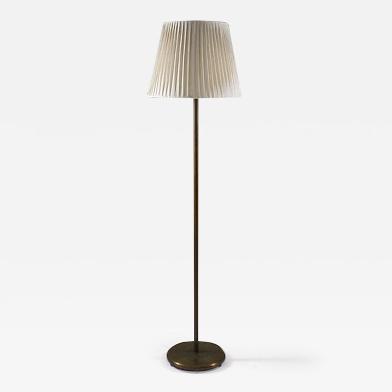  B hlmarks AB Bohlmarks Swedish Brass and Teak Floor Lamp by B hlmarks