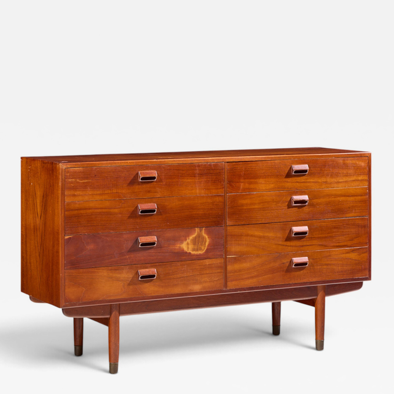 B rge Mogensen Borge Mogensen B rge Mogensen for S borg M belfabrik Mid Century Danish 8 Drawer Lowboy Dresser