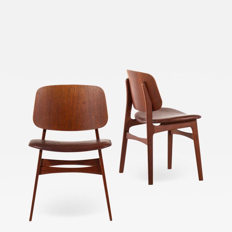  B rge Mogensen Borge Mogensen Dining Chairs Model 122 Shell Chair Produced by S borg M bler