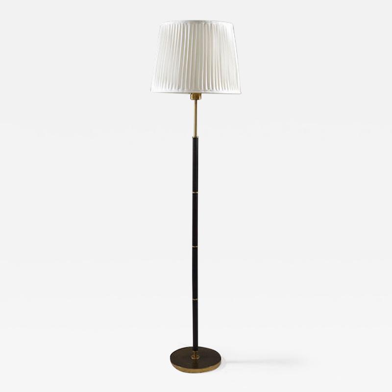  BOR NS BOR S Swedish Brass and Wood Floor Lamp by Bor ns