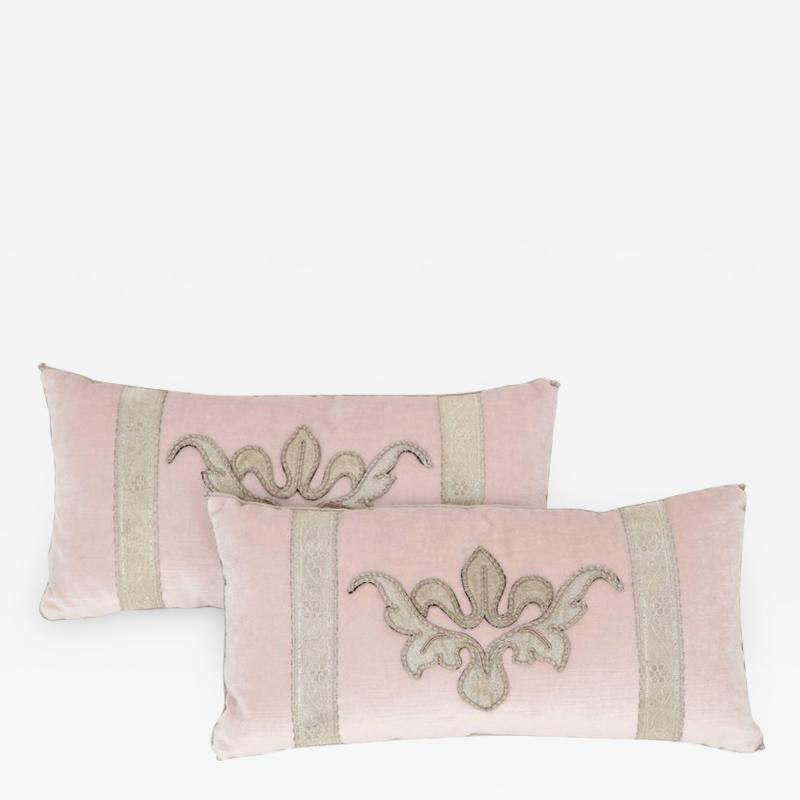  BViz Designs Pair of Blush Pink Velvet Pillows