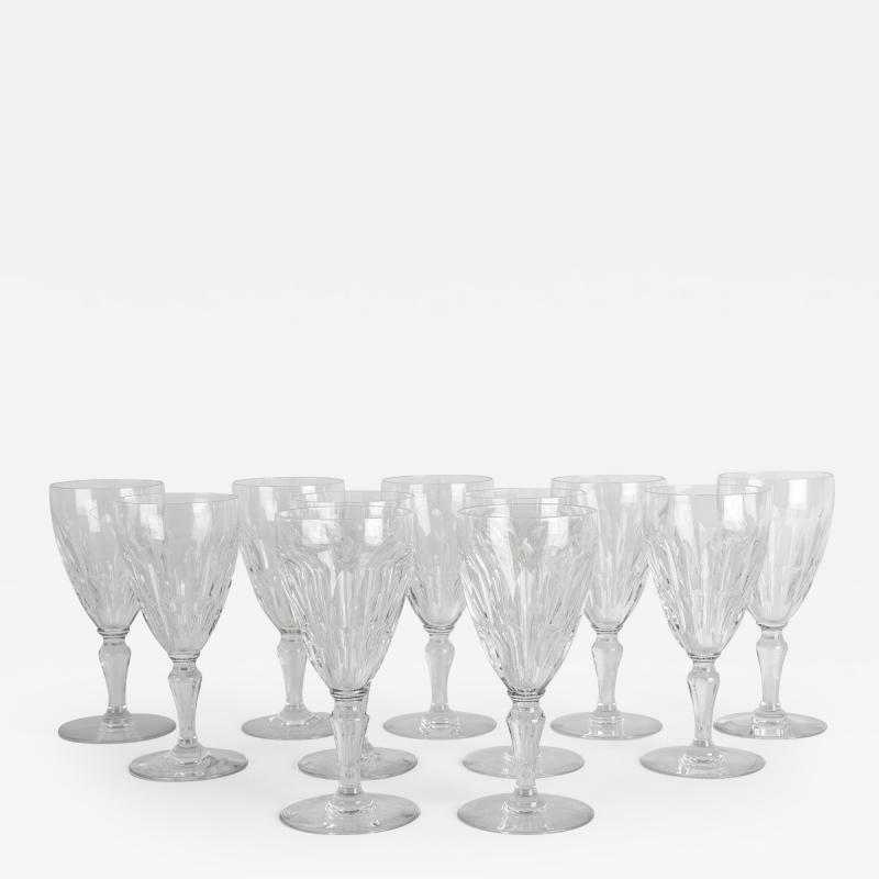  Baccarat Mid 20th Century Baccarat Crystal Glassware Set