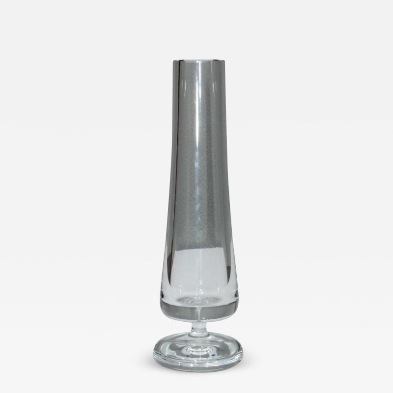  Baccarat Mid Century Modern Baccarat Glass Vase