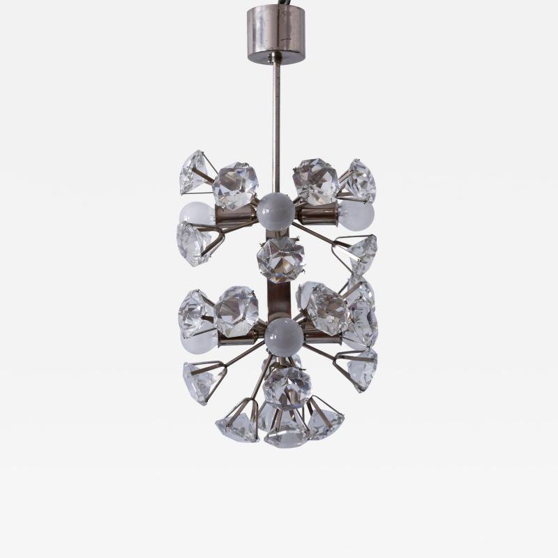  Bakalowits Sohne Exceptional Diamond Shaped Large Crystal Glass Chandelier by Bakalowits Sons