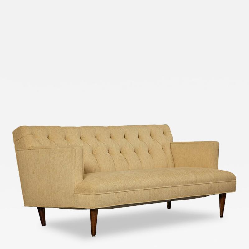  Baker Furniture Co Tufted Sofa in the Spirit of Dunbar Circa 1960s