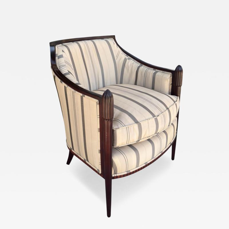  Baker Furniture Company Art Deco Style Barbara Barry for Baker Furniture Co Petite Club Chair