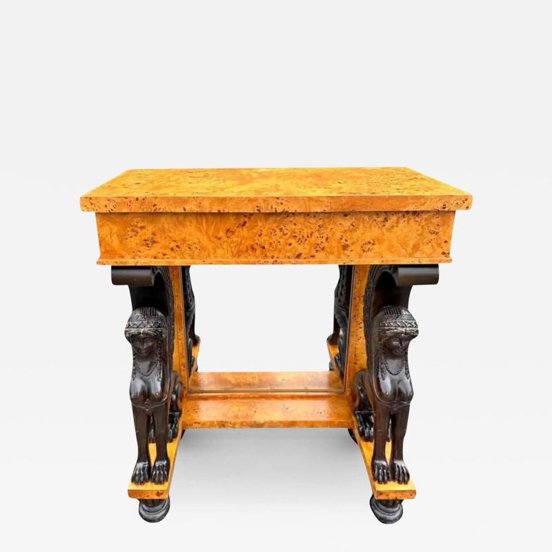  Baker Furniture Company Baker Furniture Company Biedermeier Style Sphinx Console Table