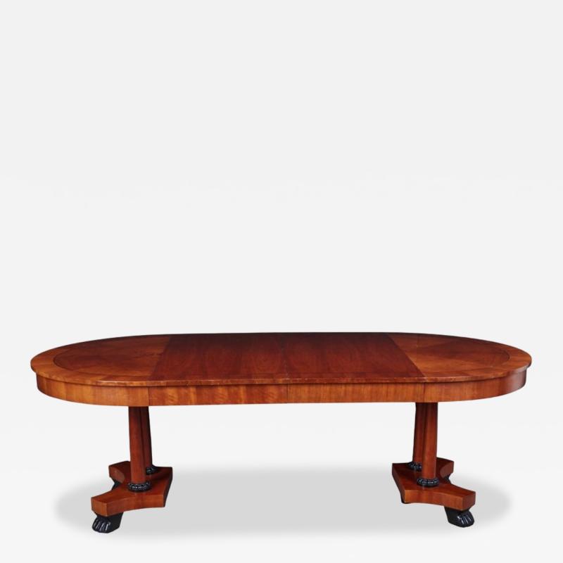  Baker Furniture Company Biedermeier Style Baker Furniture Company 46 to 90 Extension Dining Table