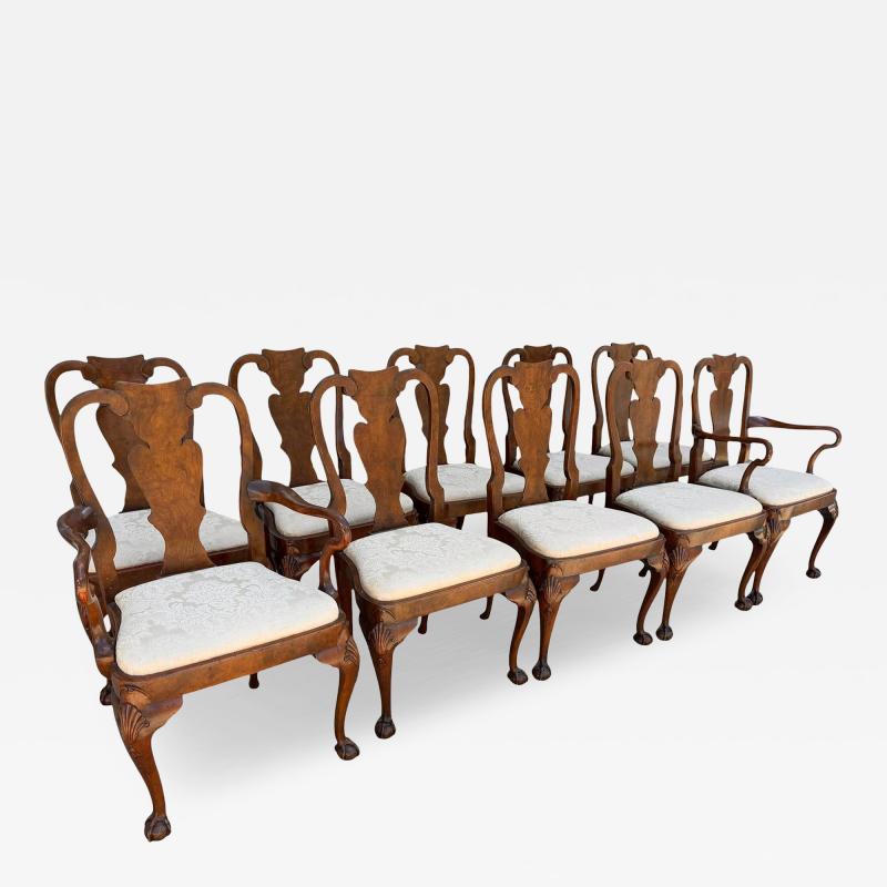  Baker Furniture Company Set of 10 Baker Furniture Co Stately Homes Chippendale Dining Room Chairs