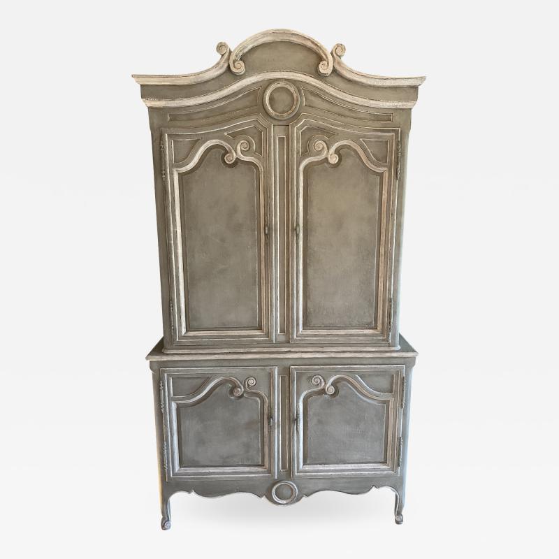  Baker Furniture Company Vintage Baker Furniture Company Paint Decorated Armoire Linen Press