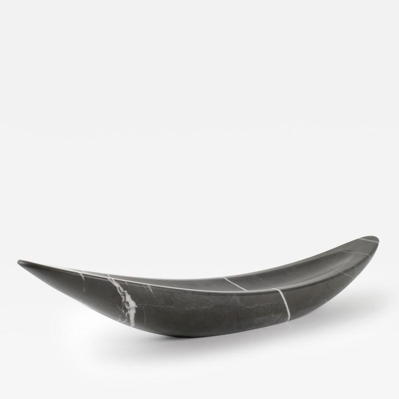  Barberini Gunnell Large Ornament Centerpiece Gondola in Pietra Grey by Barberini Gunnell