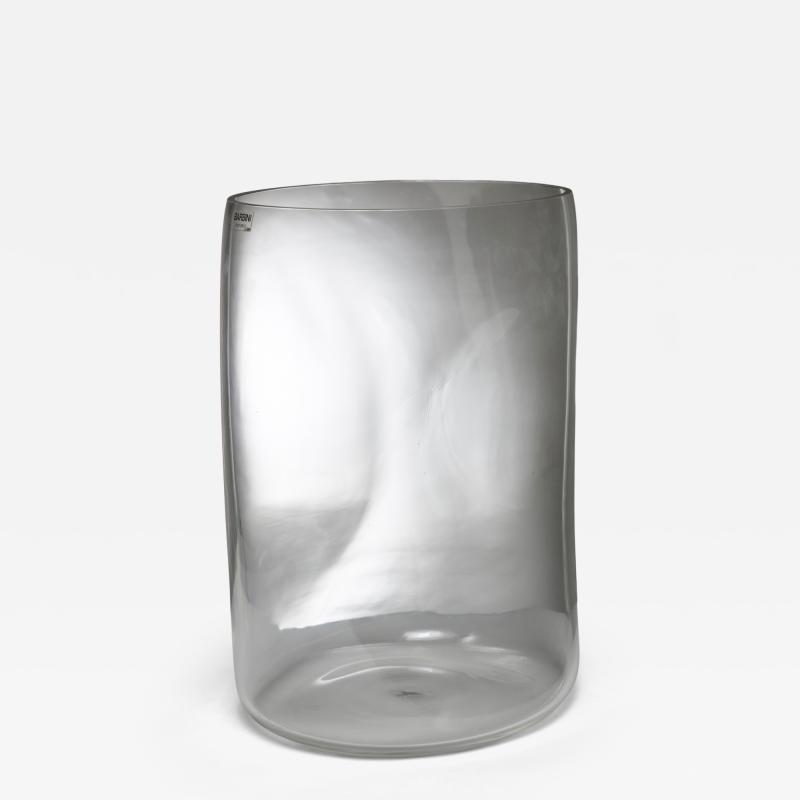  Barbini Large Crystal Vase by Barbini