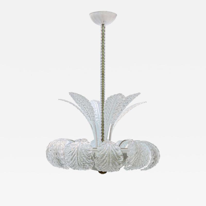  Barovier Toso 1940s Clear Pulegoso Barovier And Toso Chandelier