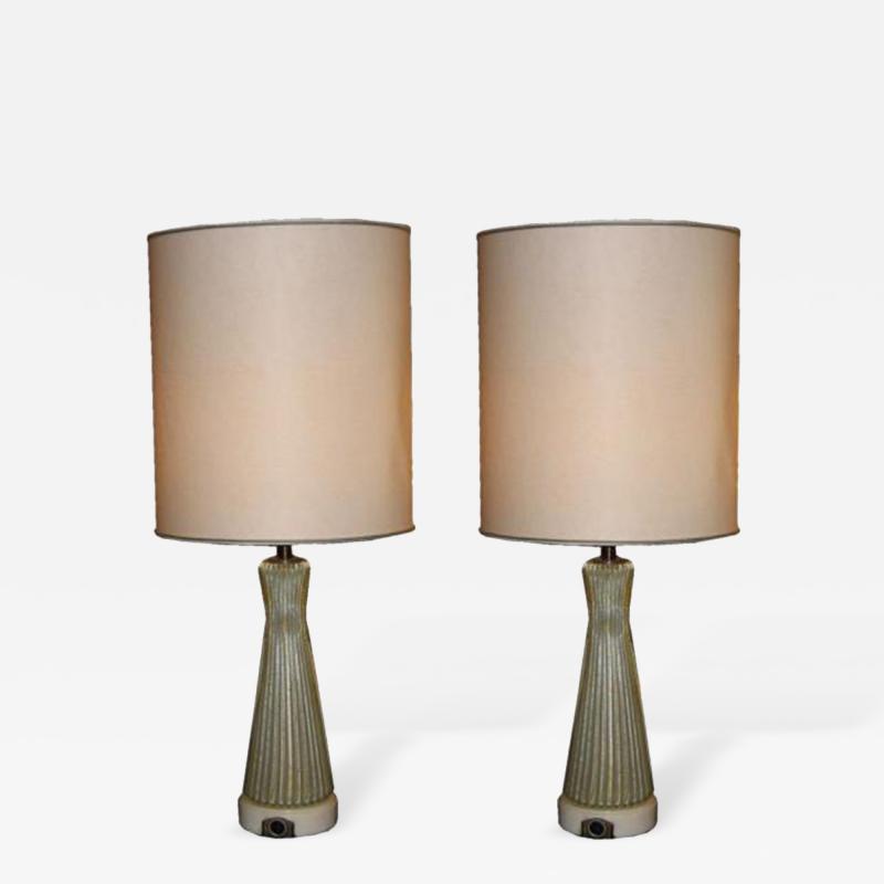  Barovier Toso A Pair of Murano Glass Table Lamps by Barovier