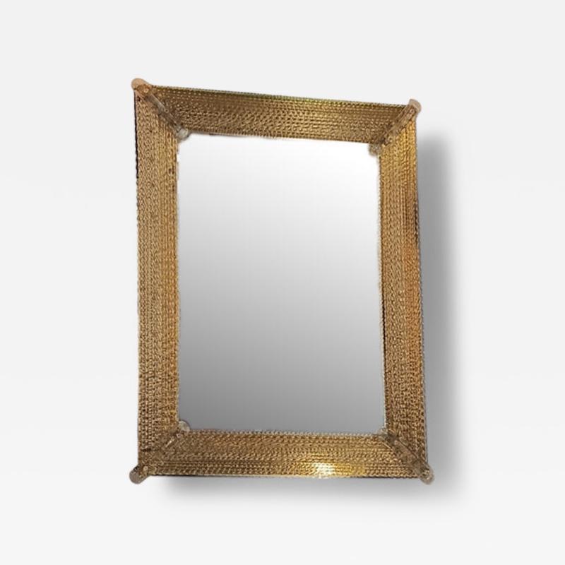  Barovier Toso Barovier Torciglione Murano Glass Mirror