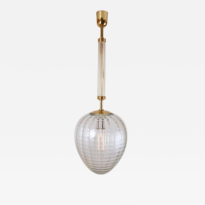  Barovier Toso Barovier Toso Blown Glass Lantern Italy ca 1950