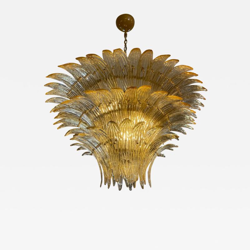  Barovier Toso Barovier Toso Golden Palmette Murano Glass Chandelier