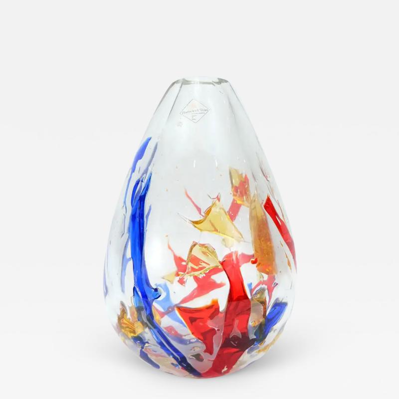  Barovier Toso Barovier Toso Multi color Murano Glass Vase