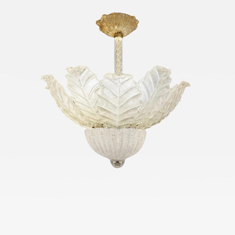  Barovier Toso Barovier Toso Murano Glass Figurative Chandelier with Avventurina 1970s