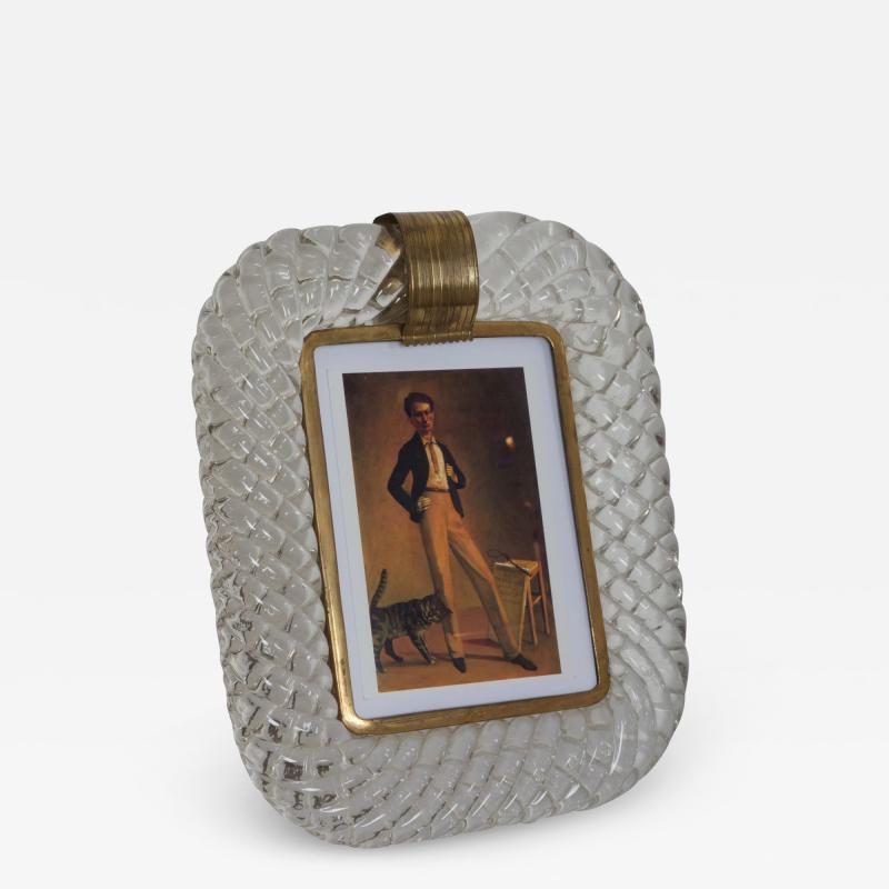  Barovier Toso Barovier and Toso murano glass picture frame Italy c1949