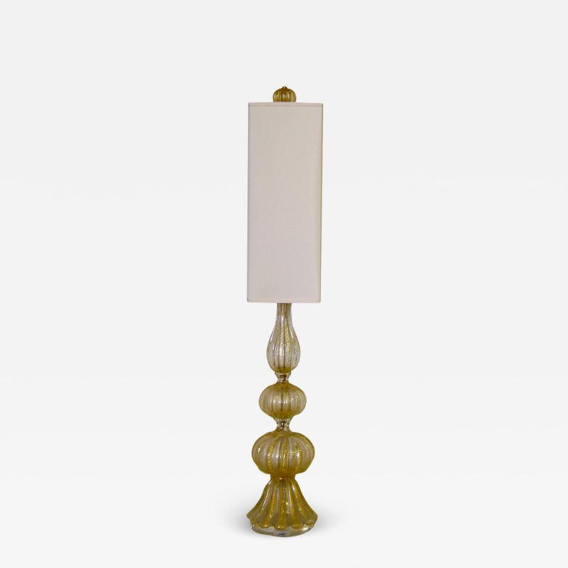  Barovier Toso Coronato dOro Table Lamp with Custom Shade