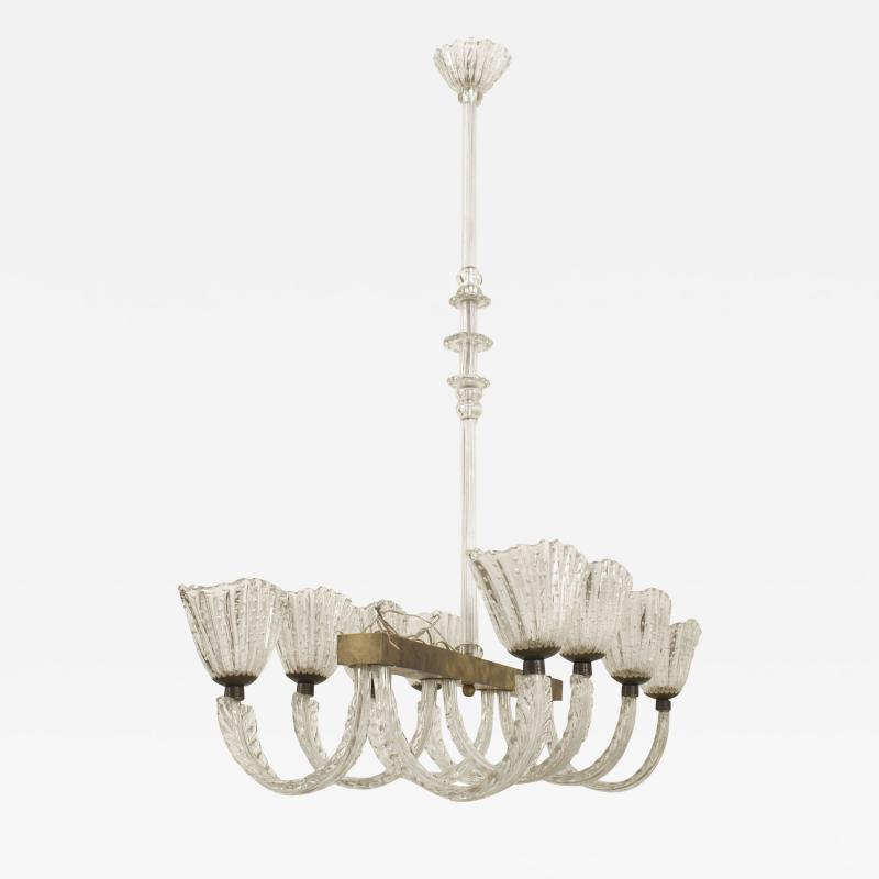  Barovier Toso Italian 1940s Chandelier