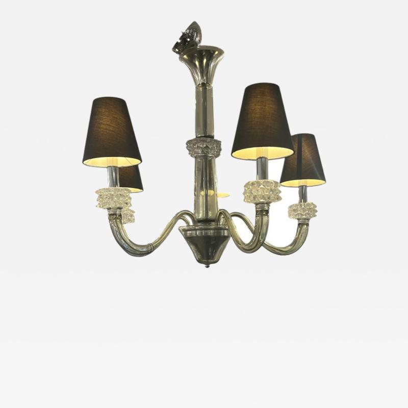  Barovier Toso Italian Barovier Toso 5 Arm Chandelier