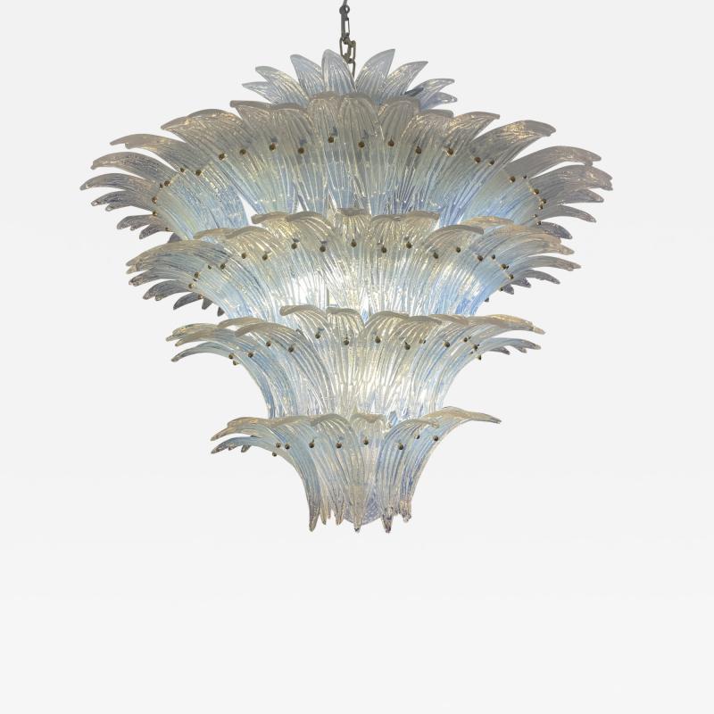  Barovier Toso L mpara Palmette de Cristal de Murano Opalina por Barovier Toso