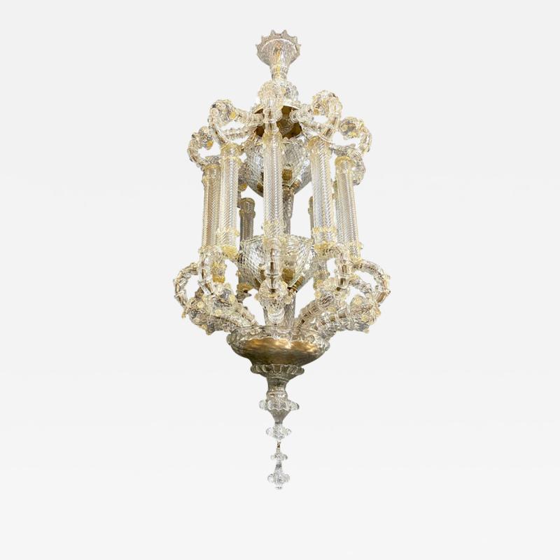  Barovier Toso Magnificent Huge Venetian Glass Lantern or Chandelier by Barovier Toso 1920